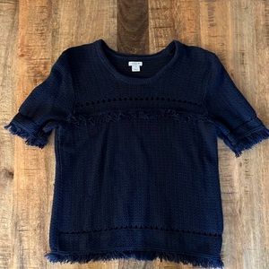 J Crew Short Sleeve Sweater Top